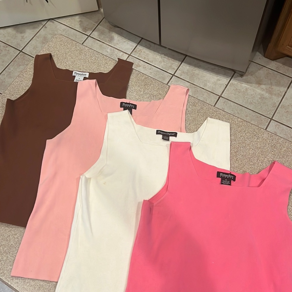 Knit shells set in 4 colors